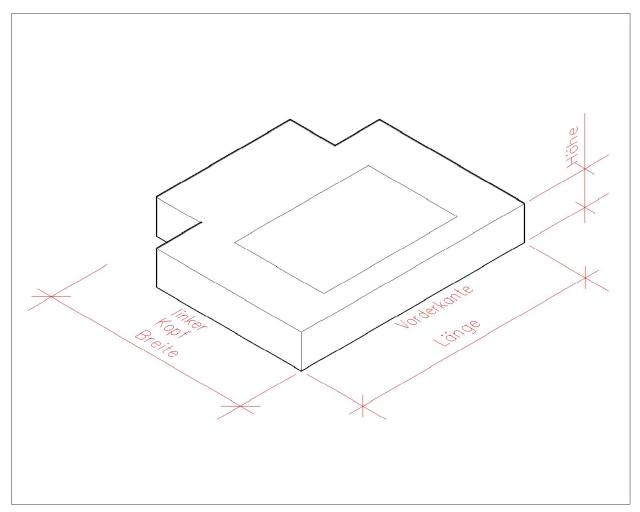 Blockpodest aus Beton, Waschbeton und Betonwerkstein