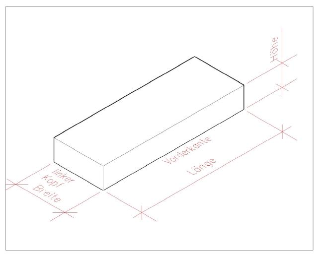Blockstufe aus Beton, Waschbeton und Betonwerkstein